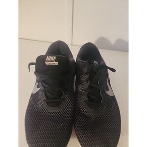 Nike Training Flex TR 7 Women Running Shoe Sz 9.5 Black Silver Swoosh 898781-001